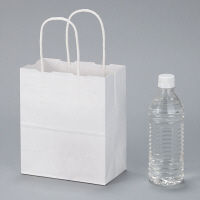 アスクル　丸紐 クラフト紙手提袋ベーシック 180×210×100ｍｍ　 白無地 1セット（900枚：300枚入×3箱）  オリジナル