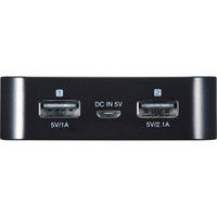 サンワサプライ モバイルバッテリー（デジタル電池残量表示・13000mAh） BTL-RDC10BKN2 1個（直送品）