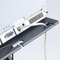 サンワサプライ ノートPCスタンド ダークグレー 4段階角度調整機能付き/小物収納トレー(本体背面)付 CR-35 1個（直送品）