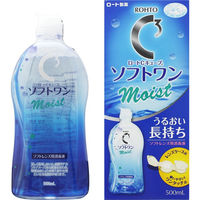 ロートCキューブ ソフトワン モイストa　1本（500mL）　ロート製薬　コンタクト用洗浄・消毒・保存液　【医薬部外品】