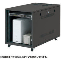 サンワサプライ 19インチサーバーボックス（12U） ブラック 幅570×奥行600×高さ700mm CP-SVNC4 1台（直送品）