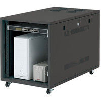 サンワサプライ 19インチサーバーボックス（12U） ブラック 幅570×奥行700×高さ700mm CP-SVNC5 1台（直送品）