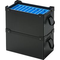 サンワサプライ プラダン製タブレット・ノートパソコン収納ケース(10台用) PD-BOX1BK 1台