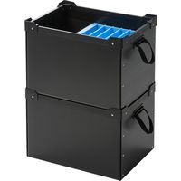 サンワサプライ プラダン製タブレット・ノートパソコン収納ケース(6台用) PD-BOX3BK 1台