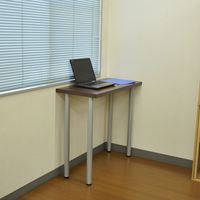 エイ・アイ・エス テーブルキッツ ハイデスクスリム 1045 DBR 幅1000×奥行450×高さ896mm ダークブラウン 1台（直送品）