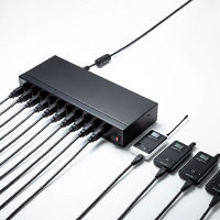 サンワサプライ USB充電器（10ポート・合計24A） ACA-IP61 1台（直送品）