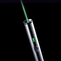 サンワサプライ レーザーポインター LP-GL1015BK 緑色レーザー ペン型 単4乾電池×2 連続使用80時間（直送品）