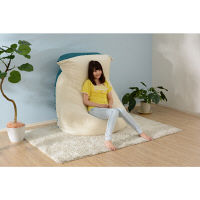 セルタン 人をだめにするソファ和楽の葵PREMIO XL 幅1950×奥行990×高さ350mmタスクブルー A860a-585BL/618WH 1台（直送品）