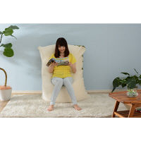 セルタン 人をだめにするソファ和楽の葵PREMIO L 幅1350×奥行970×高さ310mm タスクブルー A861a-585BL/618WH 1台（直送品）