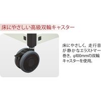 共栄商事 FPDテーブル ワイドタイプ（～55インチ対応） 幅876×奥行647×高さ1203mm アイボリー FW-1200 1台（直送品）