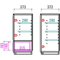 【車上渡し】 関家具 リビングボード ディーク サイド ブラウン 幅1202×奥行412×高さ851mm DEAKSI120 1台（直送品）