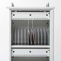 サンワサプライ タブレット収納保管庫（22台収納） 幅530×奥行650×高さ1504mm CAI-CAB55W 1台（直送品）