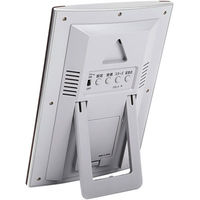 ノア精密 電波時計：ロゼッタ 置き時計 [電波   アラーム 温湿度 カレンダー 防滴] W-607 BR 1個（直送品）