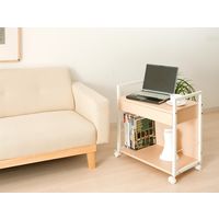 宮武製作所 サイドワゴン 幅610×奥行325×高さ630mm ナチュラル CW-9C_NA 1台（直送品）