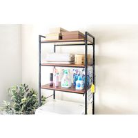 宮武製作所 ランドリーラック 幅900×奥行400×高さ1905mm ブラック SH-X6590_BK 1台（直送品）