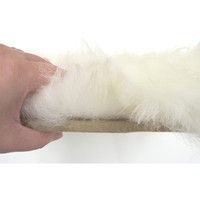 萩原 ムートンクッション M-511 幅380×奥行380mm ホワイト 240549607 1個（直送品）