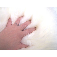 萩原 ムートンフリース M-511 幅600×奥行1050mm ホワイト 240549637 1枚（直送品）