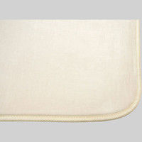 萩原 撥水低反発ラグ マシュマロ 幅1850×奥行1850mm アイボリー 240602827 1枚（直送品）