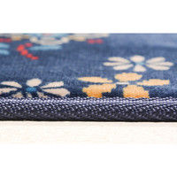 萩原 ホットカーペットカバー クロッシェ 幅1850×奥行1850mm ブルー 240609005 1枚（直送品）