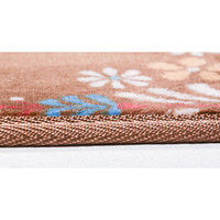 萩原 ホットカーペットカバー クロッシェ 幅2000×奥行2500mm ブラウン 240609014 1枚（直送品）