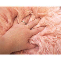 萩原 ムートンフリース SX-1009 幅600×奥行900mm ピンク 240609301 1枚（直送品）