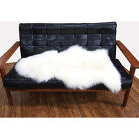 萩原 ムートンフリース SX-1009 幅600×奥行900mm ホワイト 240609307 1枚（直送品）