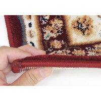 萩原 ウィルトンラグ ローサマルカンド 幅2400×奥行2400mm レッド 270055921 1枚（直送品）