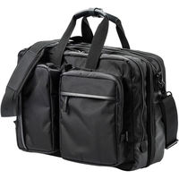 サンワダイレクト 3WAYビジネスバッグ（リュック対応・メッシュ使用・大容量・32L） 200-BAG135BK 1個（直送品）