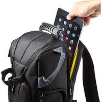 サンワダイレクト カメラバッグ リュック（ワンショルダー対応・一眼レフ対応・三脚ホルダー） 200-BAGBP003BK 1個（直送品）