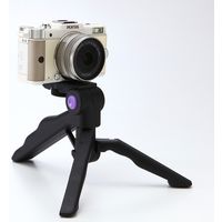 サンワダイレクト iPhone・スマホ三脚スタンド（ビデオカメラ手持ちクリップ・自撮り対応） 200-CAM020N 1個（直送品）