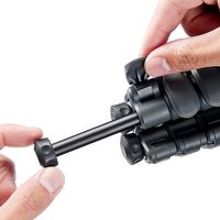 サンワダイレクト カメラ三脚（一眼レフ・デジカメ対応・5段階高さ調節・水準器搭載） 200-CAM031 1個（直送品）