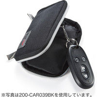 サンワダイレクト スマートキーケース（鍵・スマートキー収納・落下防止ポケット内蔵・カラビナフック対応・ワインレッド） 200-CAR039WR 1個（直送品）