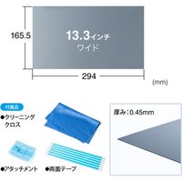 サンワダイレクト プライバシー液晶保護フィルター（ブルーライトカット・のぞき見防止・13.3インチワイド） 200-CRTPF133W 1個（直送品）