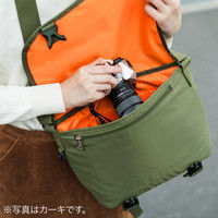 サンワダイレクト 一眼レフカメラバッグ/ショルダーバッグ（アルファデザイン・Lサイズ・ネイビー） 200-DGBG017NV 1個（直送品）