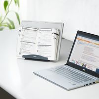 サンワダイレクト A4書見台（ブックスタンド・縦横両対応・5段階高さ調節・プラスチック製） 200-DH005 1個（直送品）