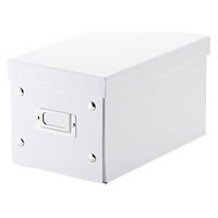 サンワダイレクト 組立CD収納ボックス（30枚まで収納・ホワイト） 200-FCD036W 1個（直送品）