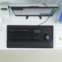 サンワダイレクト 巨大マウスパッド（リストレスト・手首・肘疲労軽減・エルゴノミクス） 200-MPD022 1個（直送品）