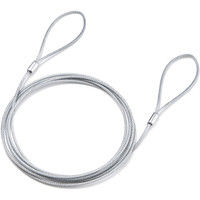 サンワダイレクト 宅配ボックス用鍵・ワイヤーセット（南京錠・ダイヤル錠/4桁・盗難防止用ワイヤー/2m） 300-DLBOXSET1 1個（直送品）