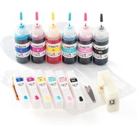 エプソン（EPSON）用 互換詰め替えインク 300-E80S6R2 （IC6CL80/70対応） 5回分 リセッター付き 1パック（6色入）（直送品）