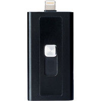 サンワダイレクト iPhone・iPad対応microSDカードリーダー 400-ADRIP08BK3 1個（直送品）