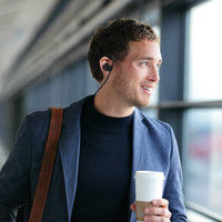 サンワダイレクト Bluetoothイヤホン（防水・ワイヤレスイヤホン・2台同時待受対応） 400-BTSH009 1個（直送品）