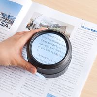 サンワダイレクト 拡大鏡（デスクルーペ・LEDライト搭載・拡大率5倍・電池不要・USB充電式） 400-LPE013 1個（直送品）