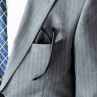 サンワダイレクト 眼鏡型ルーペ（メガネ型・ハンズフリールーペ・眼鏡同時装着可能・フチあり・収納ポーチ付き） 400-LPE018 1個（直送品）