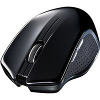 サンワダイレクト ワイヤレスマウス（電池交換不要・5ボタン・マウスパッド付・ブルーLEDセンサー・軽量） 400-MA052 1個（直送品）