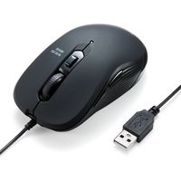 有線マウス　5ボタン　中型サイズ　ブルーLED　400-MA096　サンワサプライ　１個（直送品）
