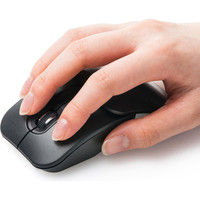 サンワダイレクト ワイヤレスマウス（コンパクト・小型・モバイル・スライドカバー・IRセンサー・3ボタン・ブラック） 400-MA098BK 1個（直送品）