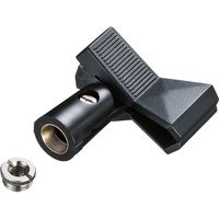 サンワダイレクト マイクスタンド（ストレートタイプ・クリップ式マイクホルダー付・折りたたみ対応・最大146cm） 400-SPST3 1個（直送品）