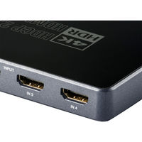 サンワダイレクト HDMI切替器（4K・60Hz・HDR・HDCP2.2・4入力1出力・セレクター） 400-SW029 1個（直送品）