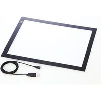 サンワダイレクト LEDトレース台 薄型タイプ（A4サイズ・調光可能・トレス台） 400-TBL003 1個（直送品）