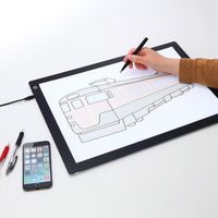 サンワダイレクト LEDトレース台（薄型・A3サイズ・3段階調光機能付き・USB給電） 400-TBL005 1個（直送品）